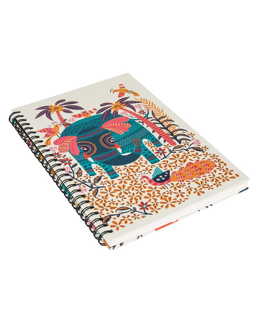 Florid Elephant Spiral Notebook