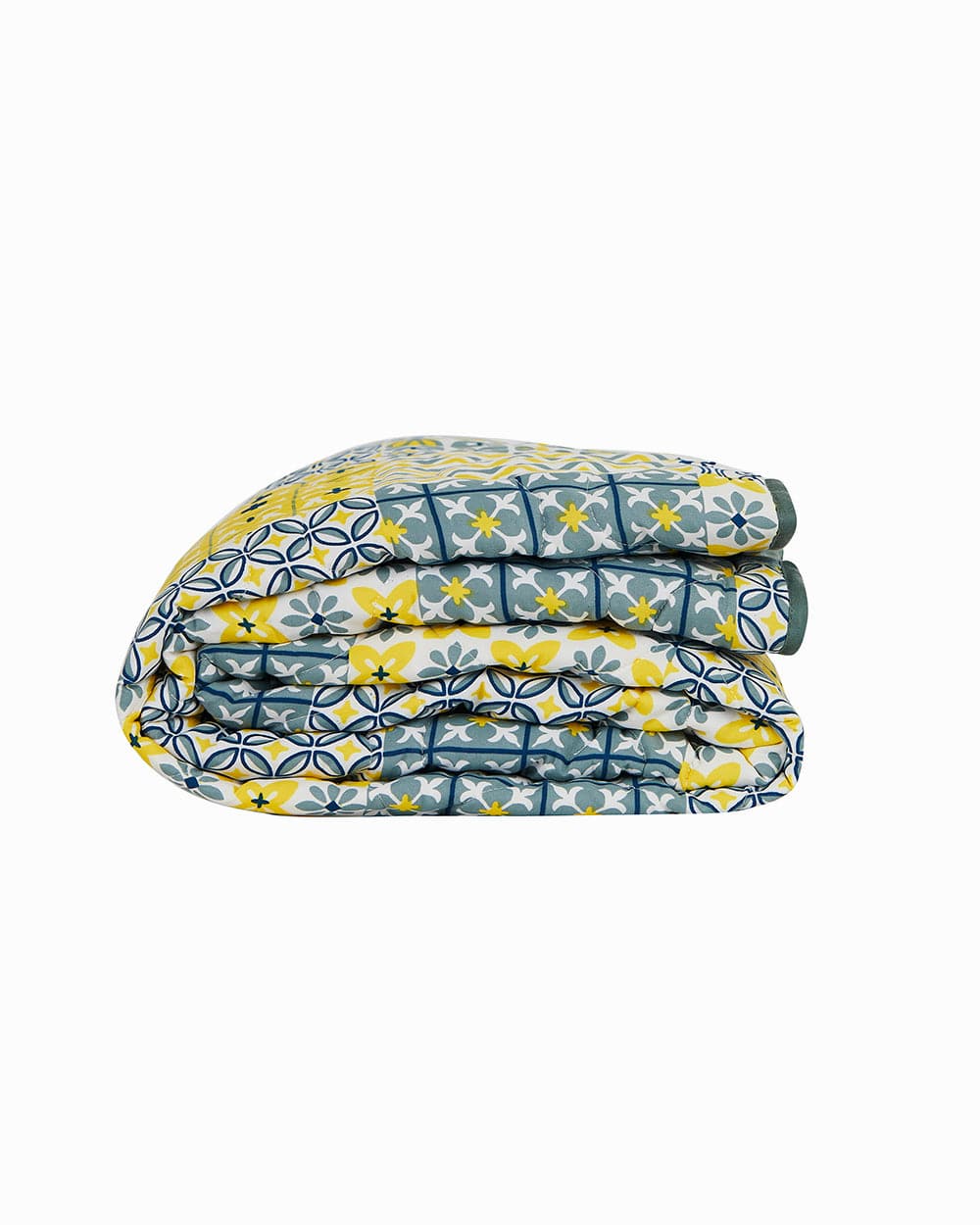 Egypt Patchwork Yellow Comforter- Double Bed