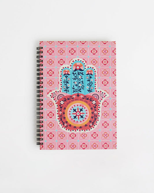 Hamsa Vibes Spiral Notebook