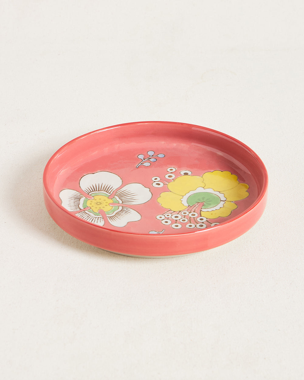 Hibiscus Bloom Platter Red