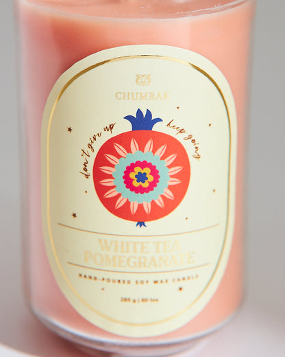 White Tea & Pomegranate Soy Wax Candle