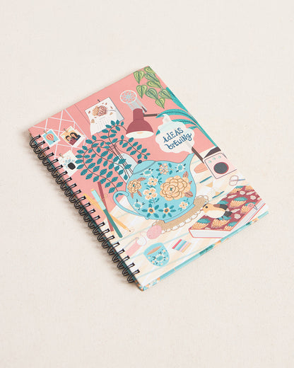Ideas Brewing Spiral Notebook